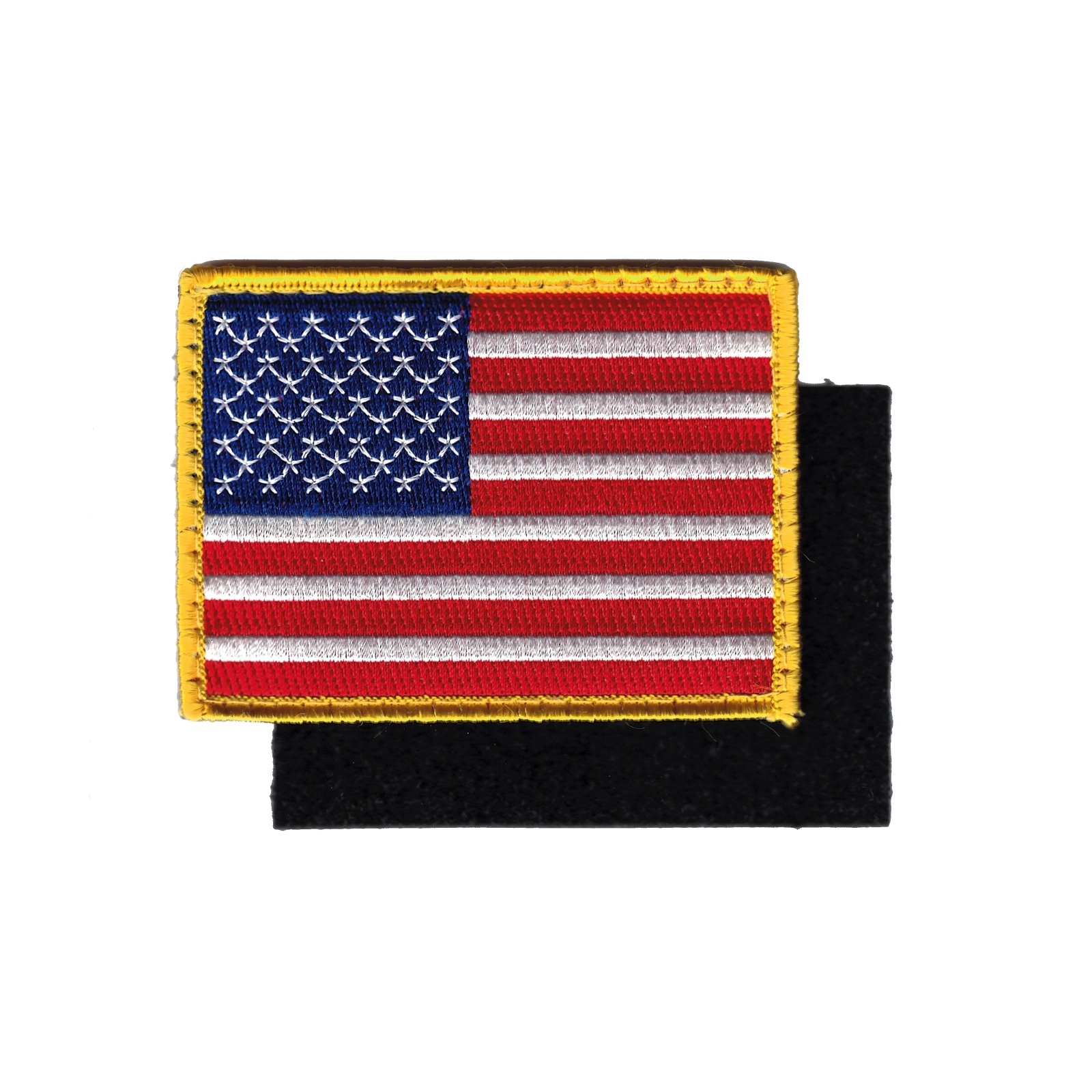 nášivka US vlajka 9x7 cm žlutý okraj velcro