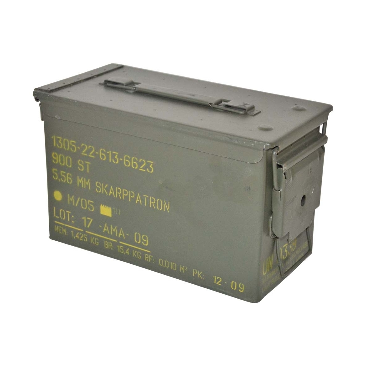 kovová muniční bedna US M2A1 CAL.50 5,56 DK olivová nová